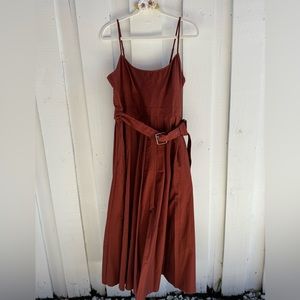 Future Collective Brown midi dress